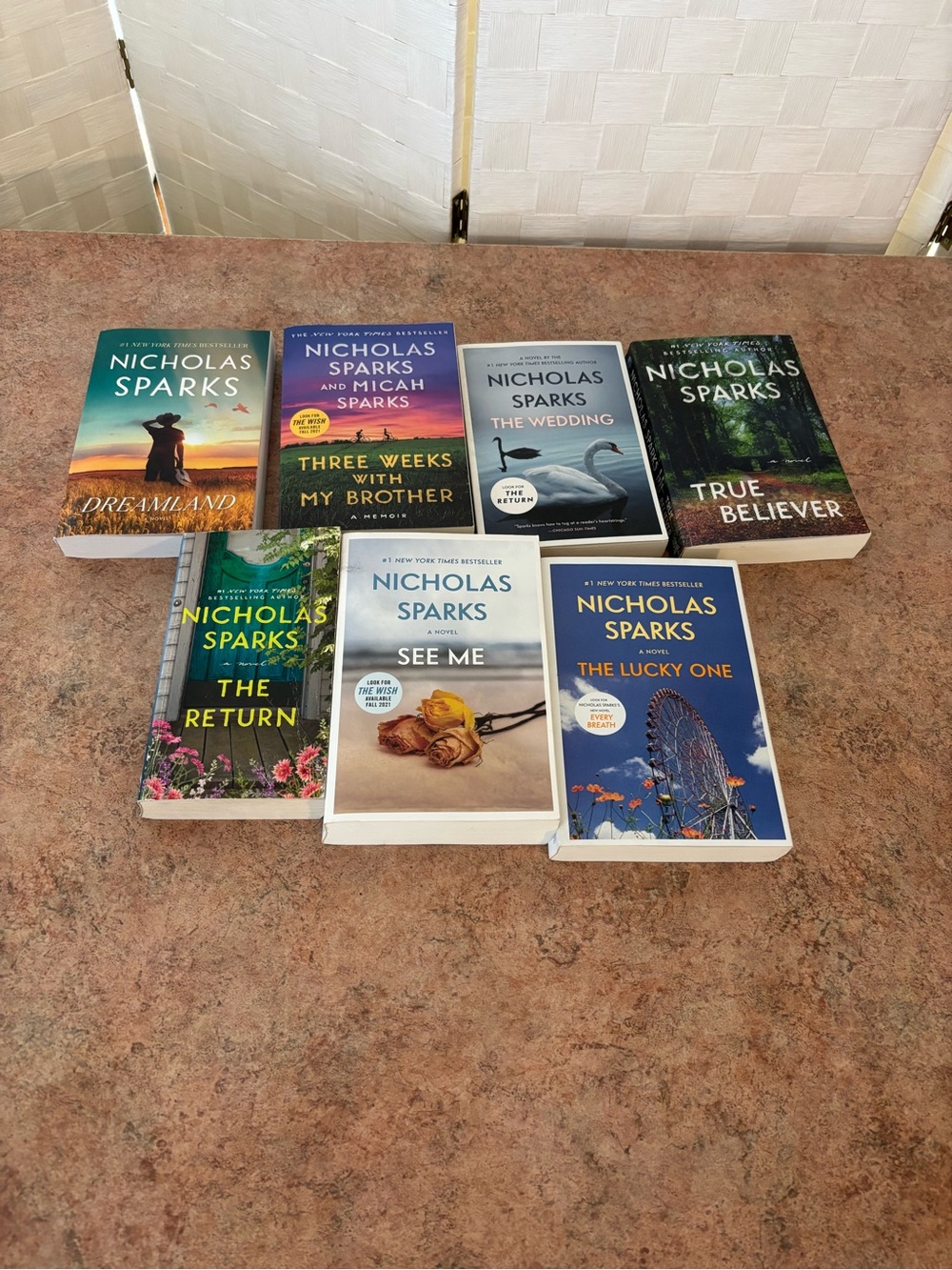 Nicholas Sparks Paperback 7 Books Lot